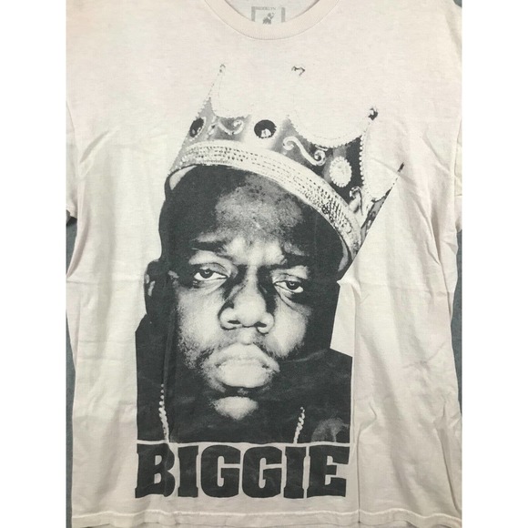 Brooklyn Mint Shirt Mens L White Biggie Smalls Notorious B.I.G. Rapper Hip Hop - Picture 2 of 9
